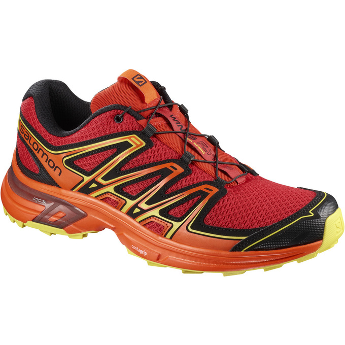 Salomon Israel WINGS FLYTE 2 - Mens Trail Running Shoes - Orange (PBWX-92817)